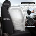 thumbnail image 3 of AOMSAZTO Car Full Seat Covers Fit for Toyota RAV4 2013-2018 Faux Leather Waterproof Automotive Seat Cushion(2 Row 5 Seat,Black), 3 of 7
