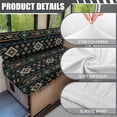 thumbnail image 3 of SCRAWLGOD 6 Pcs RV Couch Cushion Covers Machine Washable Camper Cushion Booth Seats Slipcovers, with 2 Pillowcase, 2 Backrest, 2 Bench Replacement, Western Aztec Black Blue, 3 of 8