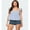 Sky Blue, variant on Women's Babydoll Tank Tops Stylish Plaid Loose Hem Square Neck Ruffled Flying Sleeve Camisoles for Summer