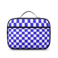 thumbnail image 2 of Blue and White Checkered Pattern Insulated Lunch Bag Teens,Bento School Lunch Bag for Teens for Work,Picnic or Travel 10.6x7.7x4.3 Inches,12 Can Capacity, 2 of 6