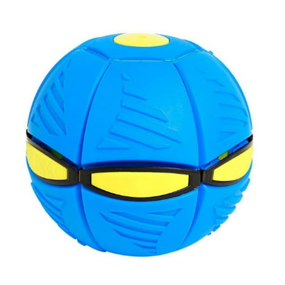 nipocaio Flying UFO Flat Throw Disc Ball Without LED Light Magic Ball Toy Kid Outdoor Garden Beach Game Children's sports balls Blue
