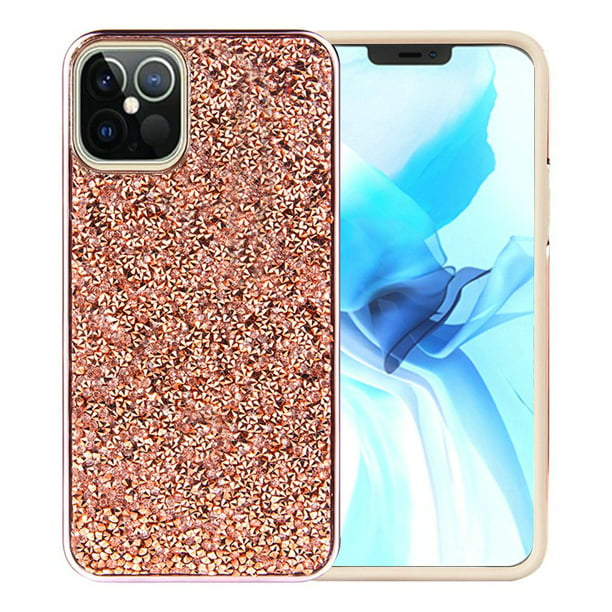 dinsdag intelligentie Kenmerkend For Iphone 13 Pro Deluxe Glitter Diamond Case Cover - Rose Gold -  Walmart.com