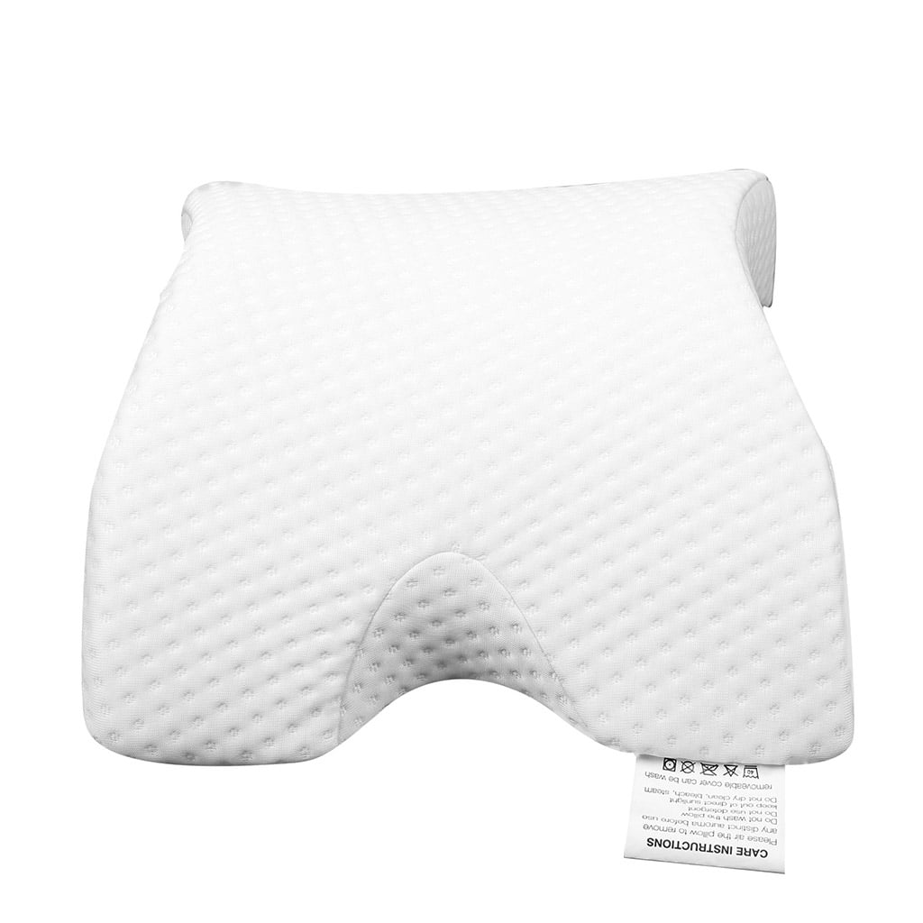 MANNYA Memory Foam Pillow Tunnel Slow Rebound Pressure Pillow Arm Pillow Spooning Pillow Arched Neck Cervical Pillow for Travel