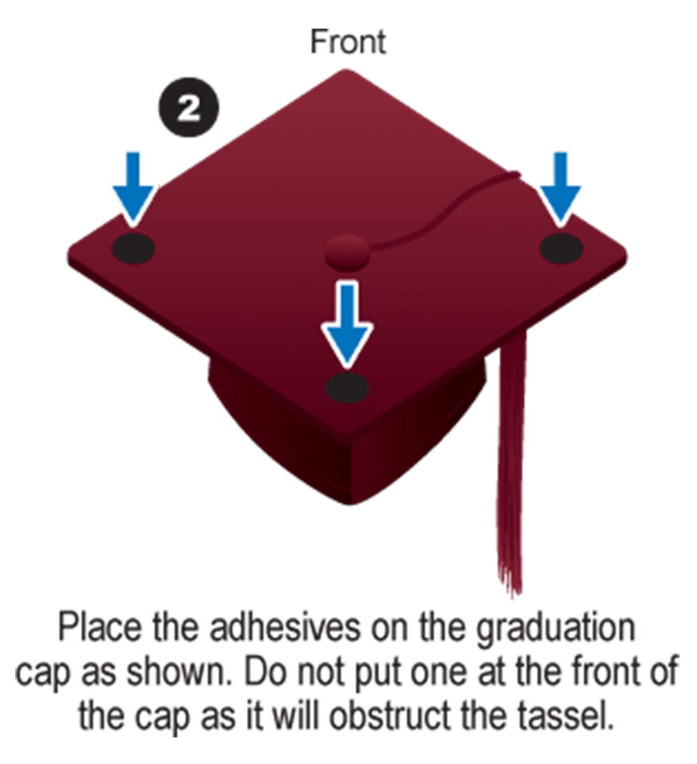 Graduation Cap Topper ™  - Black Background - Tassel Topper