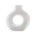 thumbnail image 3 of simhoa Ceramic Vase Modern Home Decor, Round Matte Flower Vases Minimalist Nordic S, 3 of 8