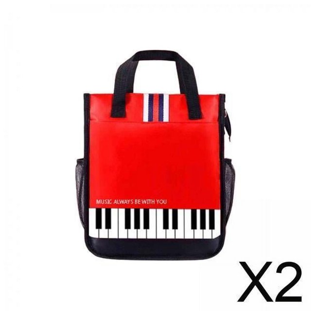 Bolso de mano musical,Bolsa de almacenamiento portátil para atril de música,bolsa para piano,Estuche organizador de partituras musicales Accesorios para piano,Estuche de transporte de tela