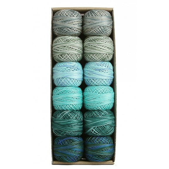 Valdani Pearl Cotton Ball Size 5 46yd Two in Water