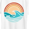 thumbnail image 3 of Instant Message - Wave Scene - Women's Short Sleeve Graphic T-Shirt, 3 of 6