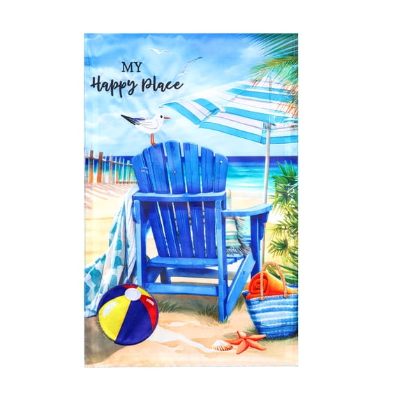 Meadow Creek 11.5" x 18" Spring Beach Chair Outdoor Yard Flag