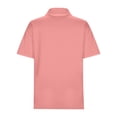 thumbnail image 3 of Womens T Shirts Summer Tops 2025 Plus Size Short Sleeve Lapel Relaxed Fit Lightweight Tees Tshirts Shirts for Women, 3 of 6