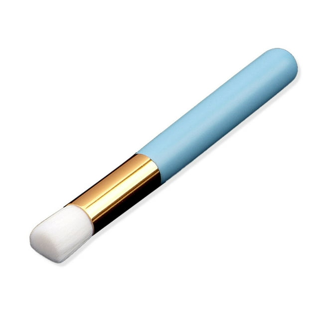Lash Shampoo for Lash Extensions Deep Cleaning Nose Brushes Blackhead Remover Beauty Tools Flat Flower Head for Skin Care blue flat head