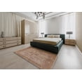 thumbnail image 4 of Ahgly Company Indoor Round Mid-Century Modern Light Copper Gold Oriental Area Rugs, 3' Round, 4 of 6