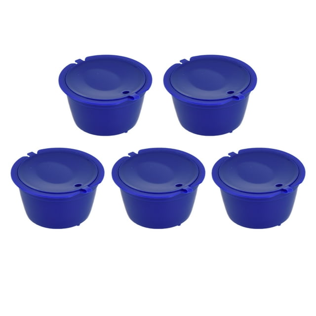 Coffee , Recyclable Coffee Filter Cup Easy To Use With Measuring Spoon For Home For Coffee Machine For Cafe Royal Blue
