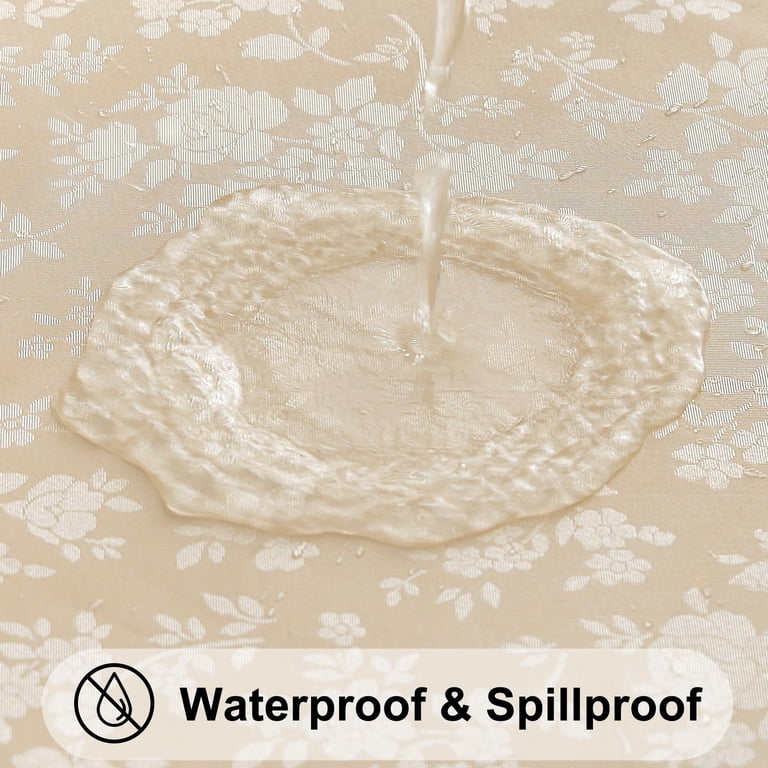 decorUhome Heavy Duty Vinyl Tablecloth, Round 60in photo 2