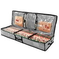 thumbnail image 2 of Riforla Holiday Storage for & Cards Large Capacity Decorative Organizer for Wrapping Paper & Christmas Accessories Home Textile Storage Grey, 2 of 8