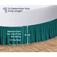thumbnail image 5 of SGI Bedding Round Bed Skirt |Wrap Around Microfiber Bed Skirt | Fade Resistant, Wrinkle Free, Anti-static, Decorative, Extra Storage Space, Clutter-Free | 87" Diameter / 14" Drop, Teal, 5 of 8