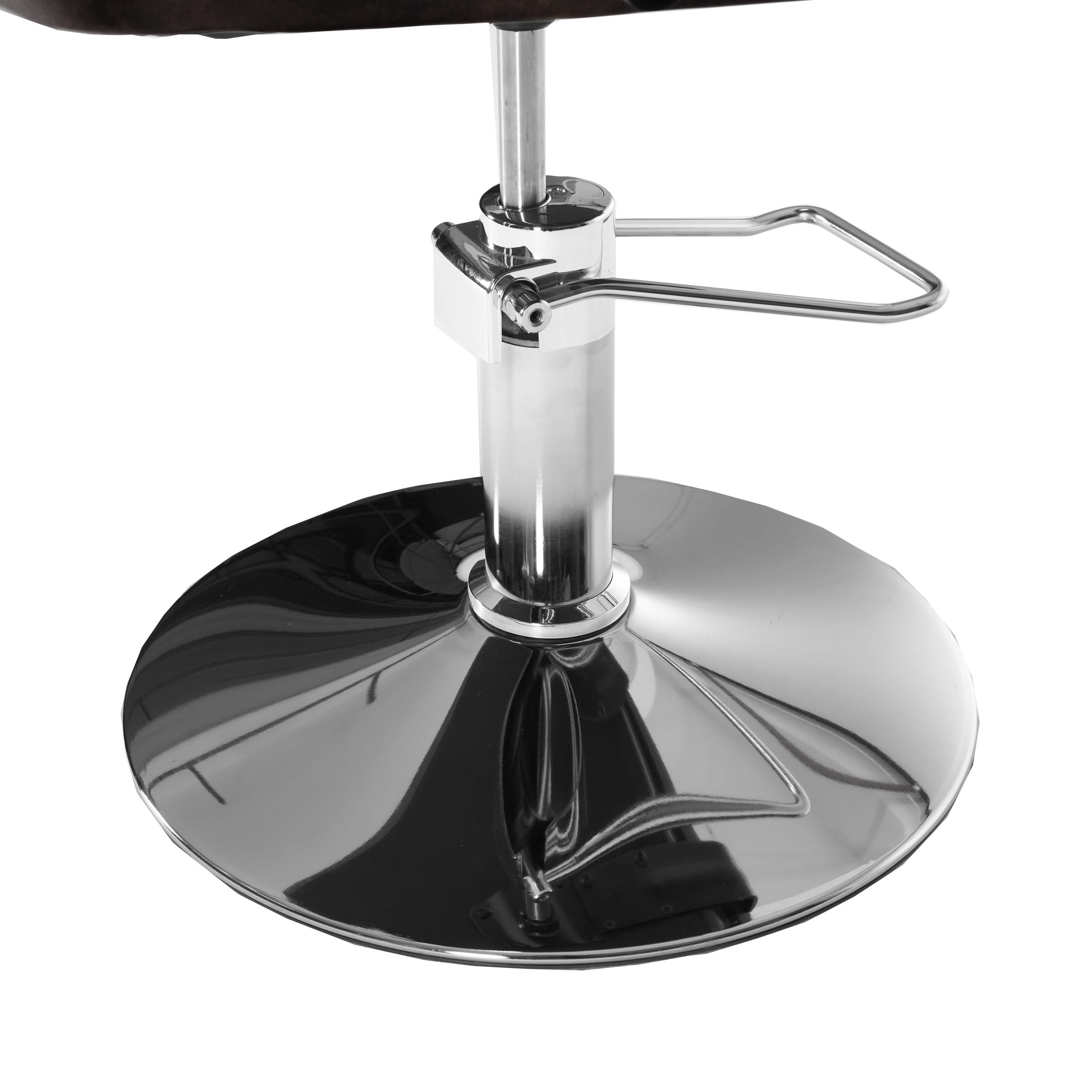 Noble House Hydraulic Salon Styling Chair, Diamond Quilted PU Leather Barber Chair, Black