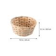 thumbnail image 3 of Rattan Easter Basket Set - 3 Woven Bowls for Snacks, Fruit, Candy & Eggs, 3 of 8