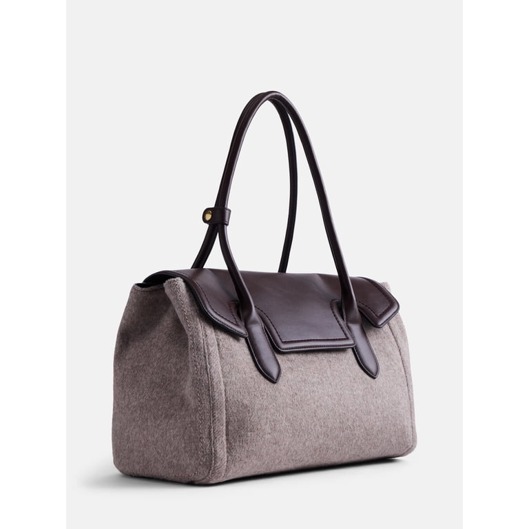 Free Assembly Women's Satchel, Tan Gray photo 3
