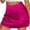 Hot Pink, variant on Dianli Gifts Mini Skirt Party Skort High Waisted Satin Face Zipper Lined A Line Mini Skirt With Inner Lining High Rise Zip Closure Sleek Day To Night Party Mini Skirt