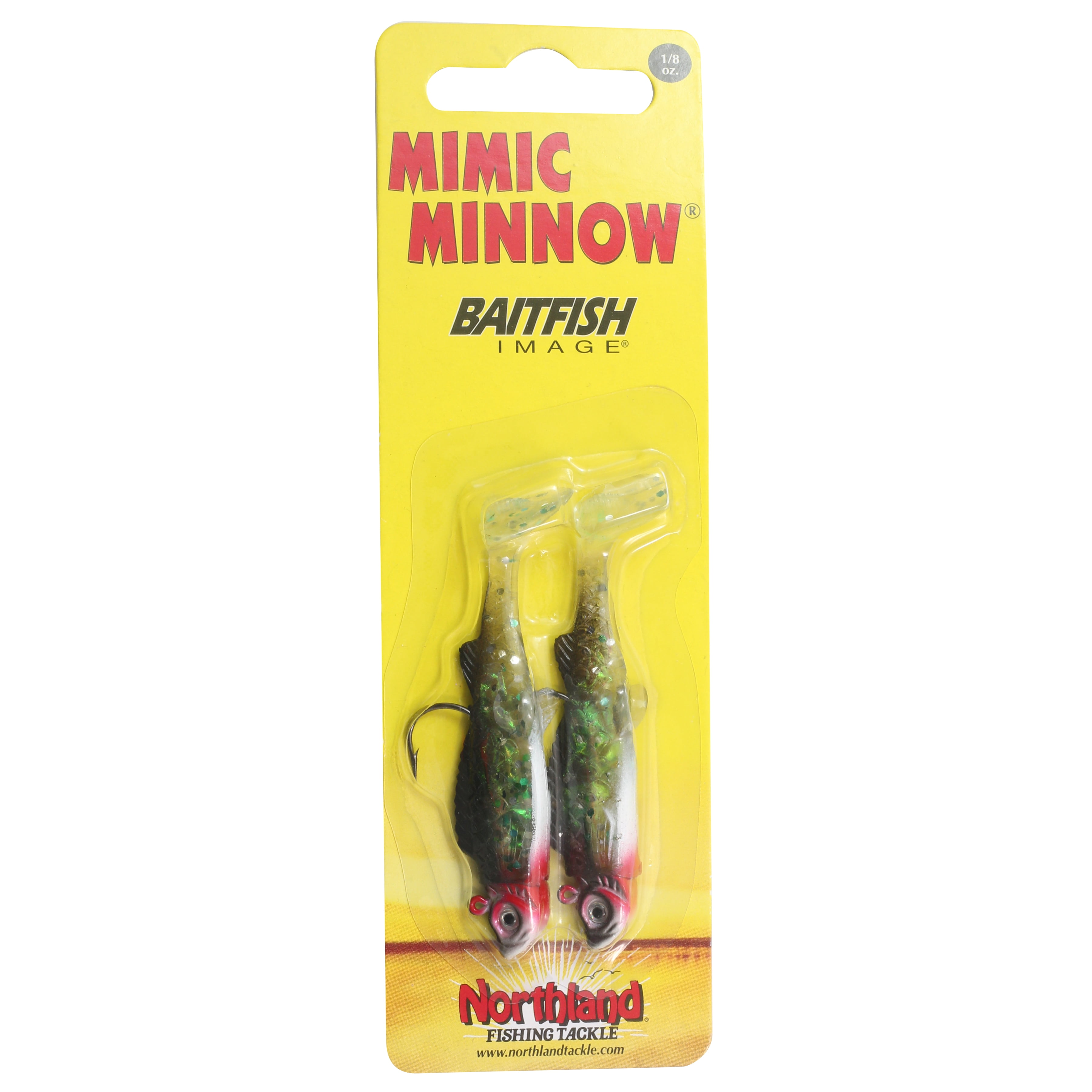 (2 pack) Northland Fishing Tackle Mimic Minnow Shad 2 1/8" Fishing Lures for Bass, Crappies & Walleye