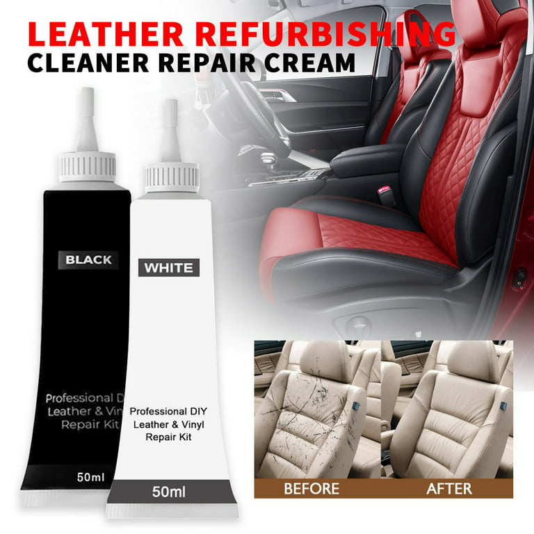 50Ml Advanced Leather Repair Gel Cream Set Of 2 (Black&White) Genkent -  Yahoo Shopping