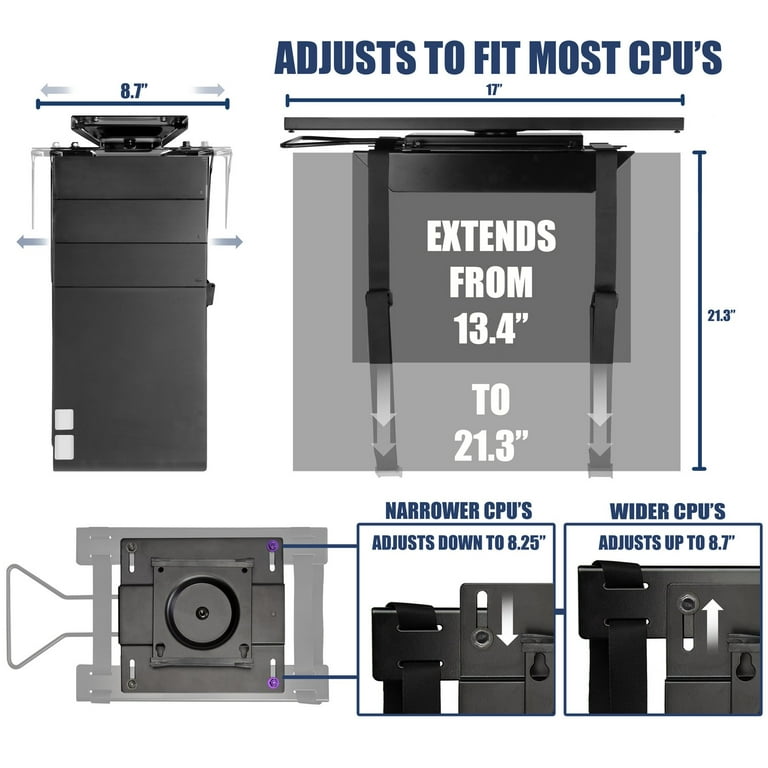 Mount-it! Cpu Under Desk Mount Bracket