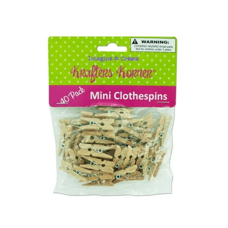 Miniature Clothespins - Miniature Natural Wood Craft Clothespins