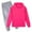 A01-Hot Pink, variant on Caqnni Lounge Outfit for Girls: Fashionable Sweatsuit Set That Transitions from Home Relaxation to Grocery Shopping(A01-Hot Pink,15-16)