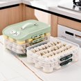 thumbnail image 4 of Durable PP Multi Layer Freezer Box Practical Multi Layer Fridge Storage Container For Home And Office Refrigerators, 4 of 19