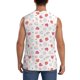 thumbnail image 4 of Balery Red coral and scallop seashell Camisetas sin mangas para hombre, absorbe la humedad y protege contra el mal olor.-3X-Large, 4 of 7