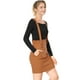 thumbnail image 4 of INSPIRE CHIC Día de San Patricio Falda De Tirantes Rectos De Cintura Alta De Traje De Navidad Para Mujer Marrón XL, 4 of 6