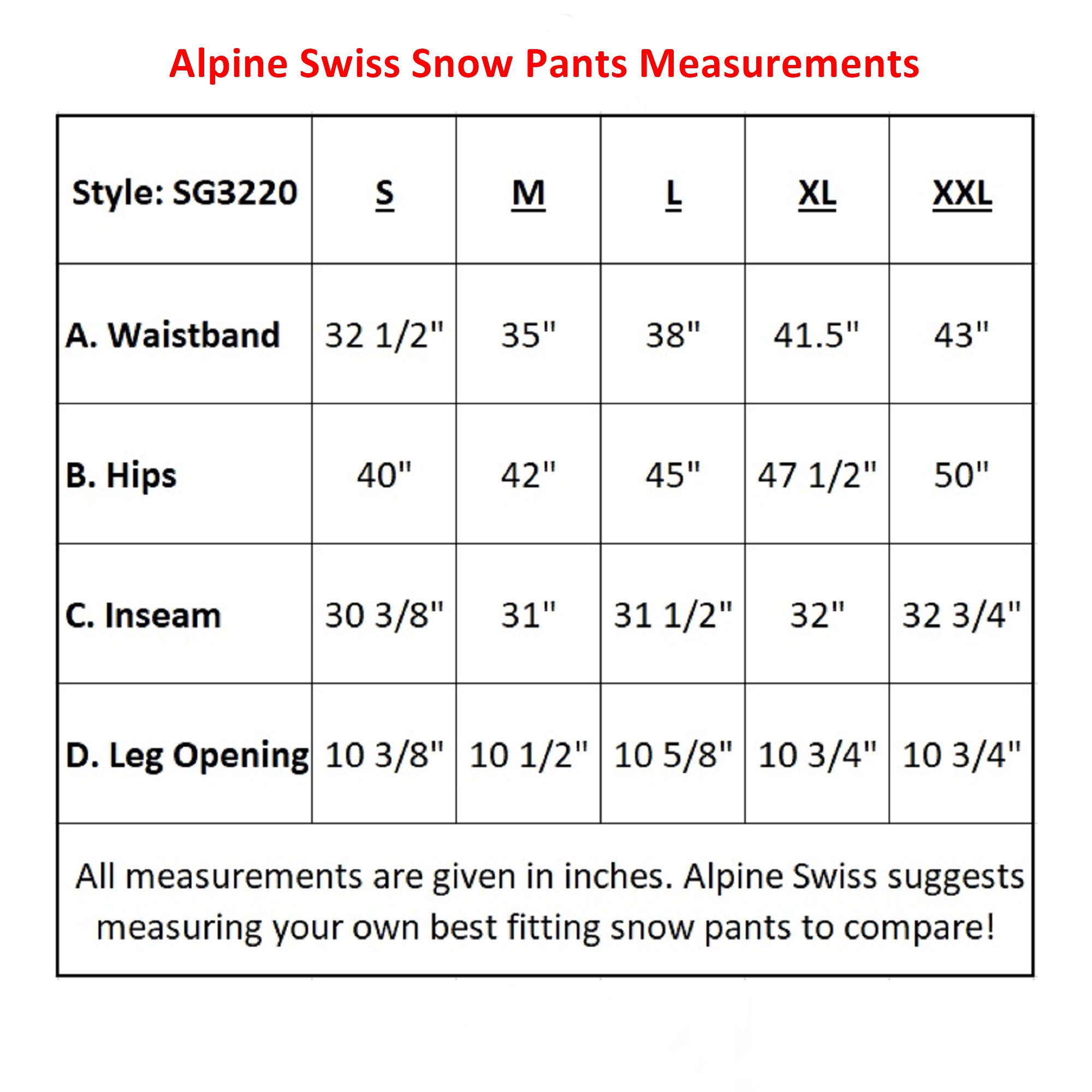 Alpine Swiss Mens Waterproof Ski Snowboarding Pants Insulated Winter Snow Pants - image 5 of 7