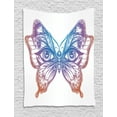thumbnail image 1 of Butterfly Tapestry, Spiritual Madam Butterfly Wings with Human Eyes Retro Tattoo Freedom Theme Nature, Wall Hanging for Bedroom Living Room Dorm Decor, 60W X 80L Inches, Multicolor, by Ambesonne, 1 of 1