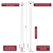 ASKA L3 Red No Wrap Pool Cue Stick - 58 Canadian Hard Rock Maple, 5/16x18 Joint
