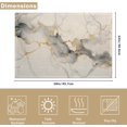 thumbnail image 2 of Placemats Set of 6 Abstract White Marble Texture Place Mats Washable Kitchen Dining Linen Table Mats Stain Heat, for Home Party Indoor 12x18 in, 2 of 14