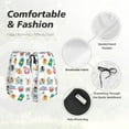 thumbnail image 6 of Lsque Hello Summer Cat Printed Women's Running Shorts with Liner Pockets,Elastic Quick Dry Workout Athletic Gym Yoga Shorts,Womens High Waist Shorts-X-Large, 6 of 9