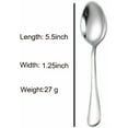 thumbnail image 3 of Set of 6 Mini Coffee Spoon, 4.7 Inches / 5.5Inchs Steel Small Spoons for Dessert, 3 of 5