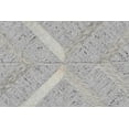 thumbnail image 3 of Feizy Fannin Transitional Geometric, Gray/Taupe/Ivory, 5' x 8' Area Rug Fade Resistant Sheen Mid-Century Modern Diamond Design Carpet for Living Dining Bed Room, 3 of 4