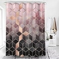 thumbnail image 1 of Cortina de Ducha Moderna Geométrica Impermeable para Baño - Rosa 180x200cm dontodent Kuyhfg Sin marca, 1 of 3