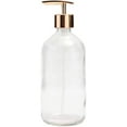 thumbnail image 7 of Juvale Clear Glass Soap Dispenser with Rose Gold Pump (16 oz, 2 Pack), 7 of 7
