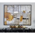 thumbnail image 3 of 48" x 36" Abstract Framed Wall Art with Black and Yellow Details, by DecMode, 3 of 14