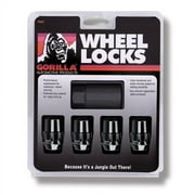 Gorilla Automotive 71681NBC Acorn Black Chrome Wheel Locks (1/2" Thread Size)