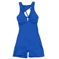 thumbnail image 4 of DHFJKG Workout Romper For Women Backless Sleeveless V Neck Sexy Yoga One Piece Short Jumpsuit Summer Gym Athletic Outfit Stylish Onesie, 4 of 7
