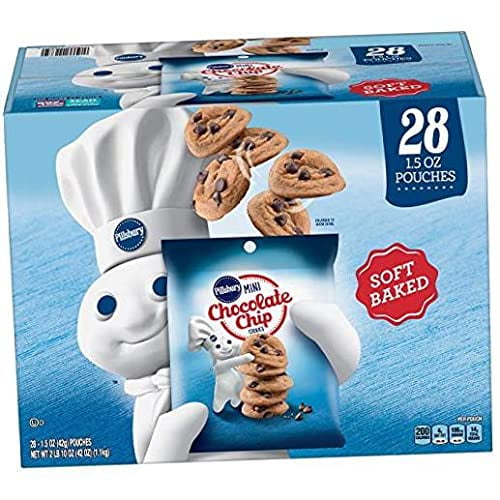 Branded Pillsbury Soft Baked Mini Chocolate Chip Cookies, New 28 Ct.
