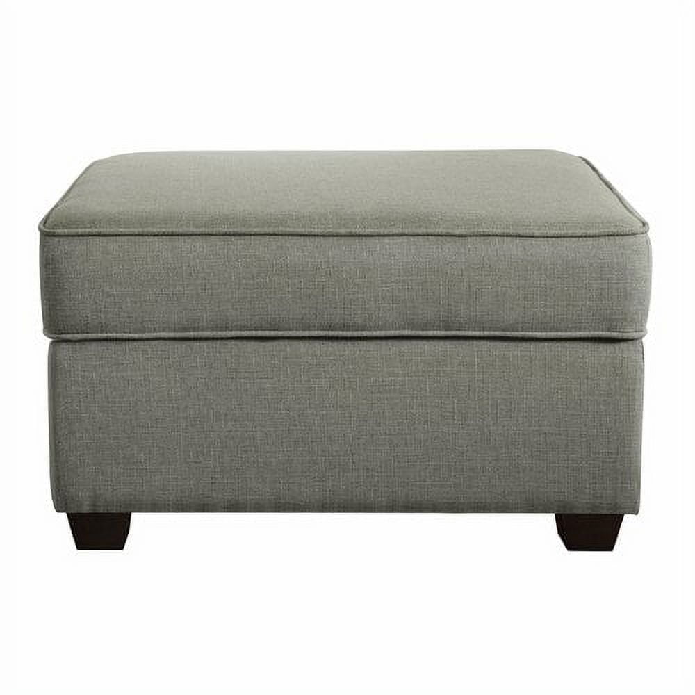 Serta Olin Upholstered Footrest Ottoman with Storage, Granite Gray