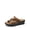 BROWN, variant on Womens Casual Arch Support Slide Sandals Slip on Flat Sandals Plantar Fasciitis Soft Cushion Slippers