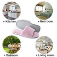 thumbnail image 6 of DL Open Toe House Slippers For Women Indoor Memory Foam Ladies Bedroom Slipper, 6 of 6