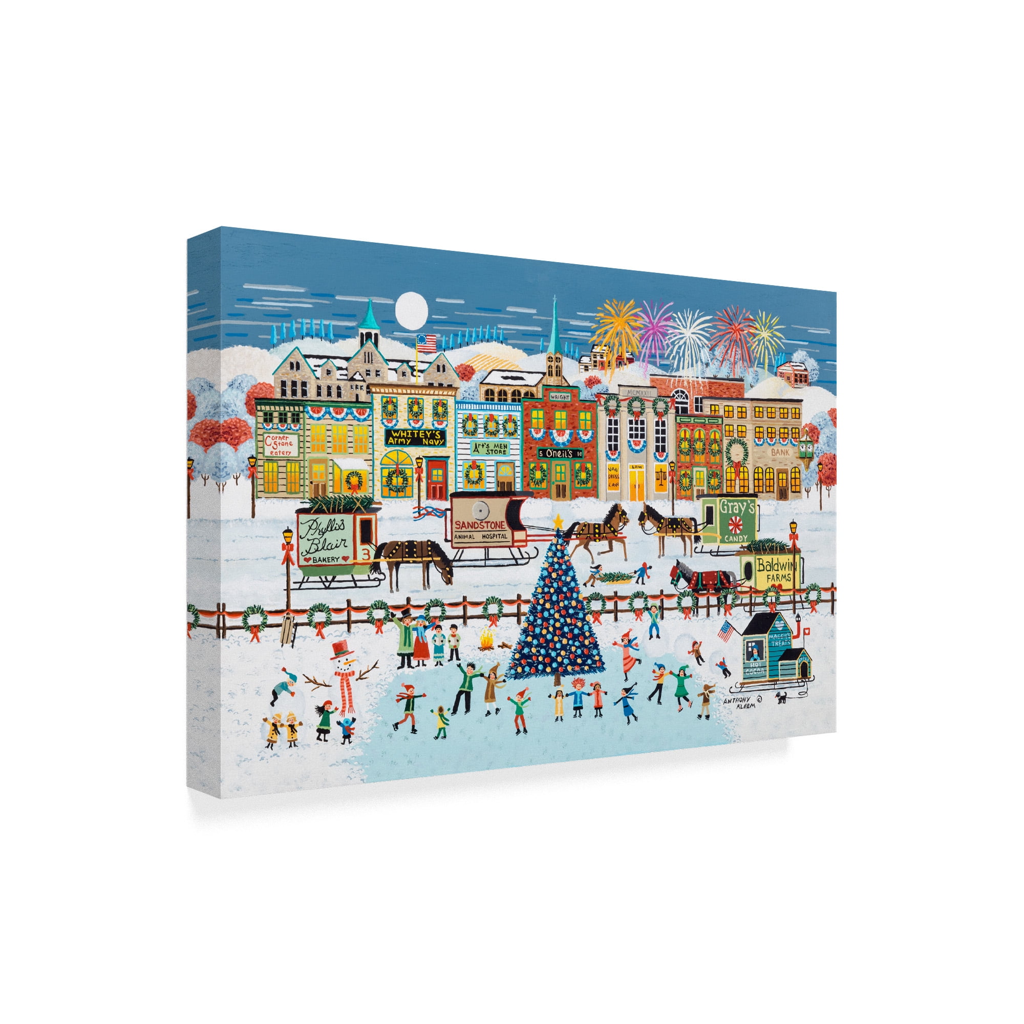 Trademark Fine Art 'Winter Fest' Canvas Art by Anthony Kleem