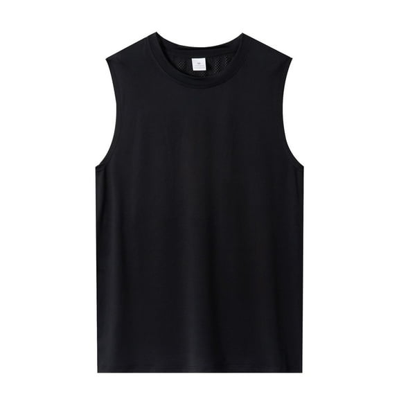Fgnfyis Men's Sleeveless Athletic Tank Top for Everyday Use Comfortable Training Shirt Lightweight Workout Vest Casual Undershirt for Active Men's Tank Tops Black M